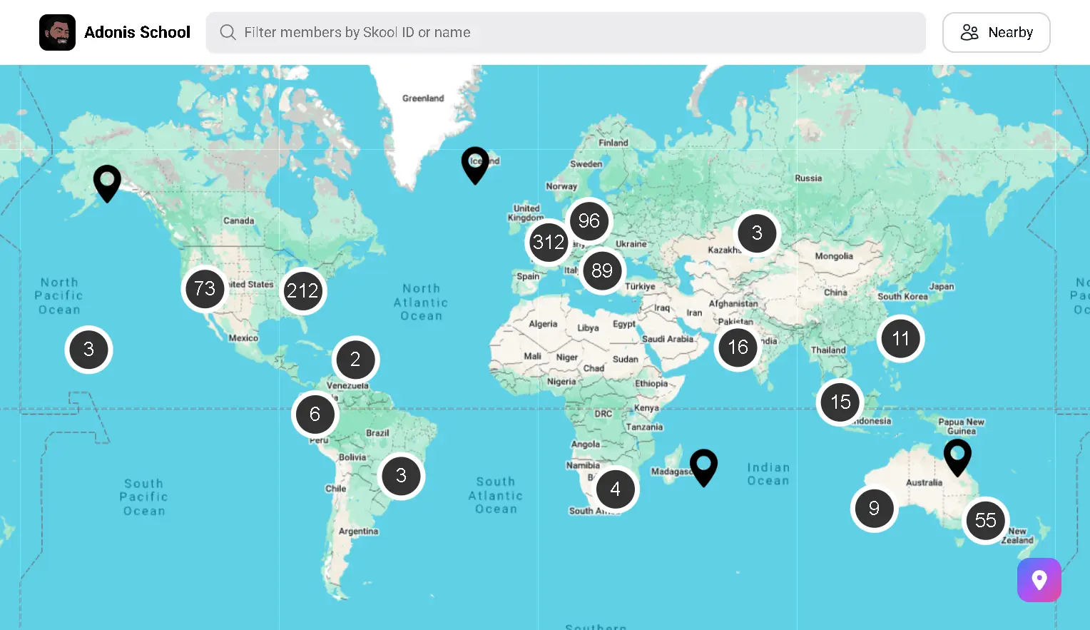 Friends map sample picture